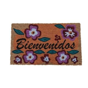 felpudo de coco bienvenidos