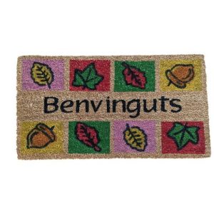 felpudo de coco bienvenidos
